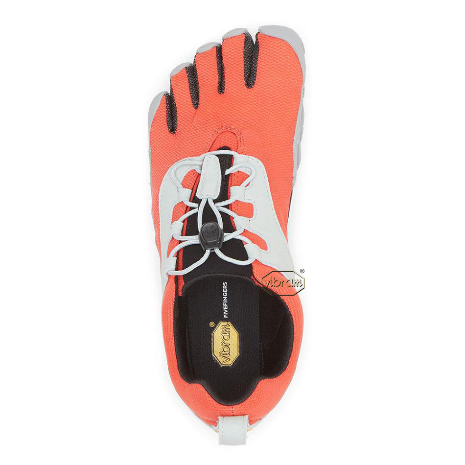 Women's Vibram V-Run Retro Running Shoes Red / Black / Grey | CA_K13