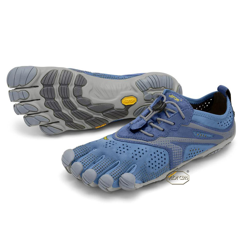 Women\'s Vibram V-Run Training Shoes Blue | CA_B43