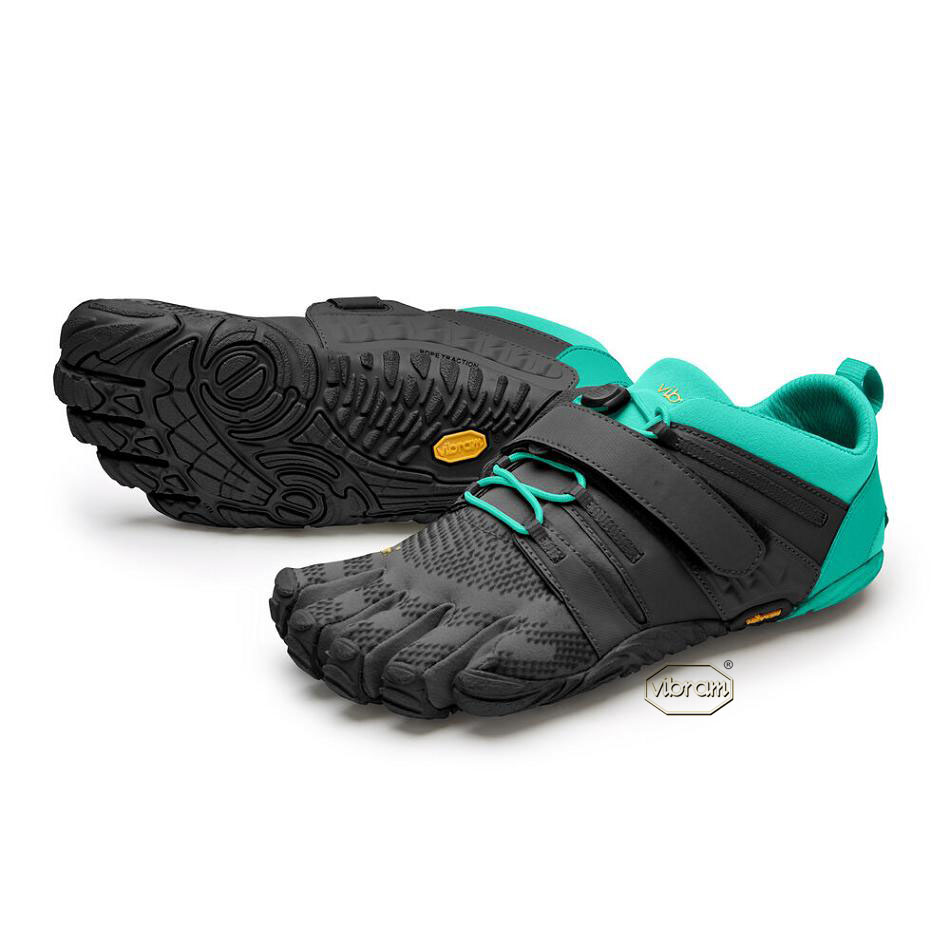 Women\'s Vibram V-Train 2.0 Training Shoes Black / Green | CA_H05