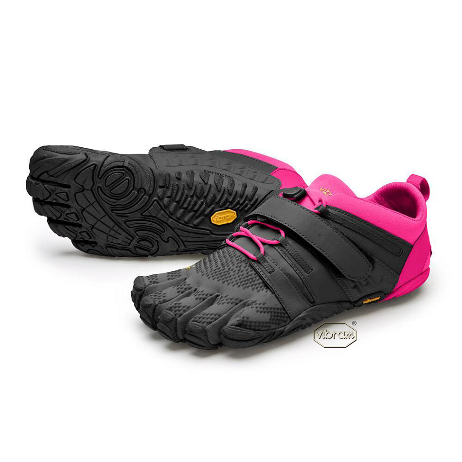 Women\'s Vibram V-Train 2.0 Training Shoes Black / Pink | CA_Q70