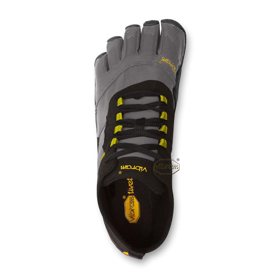 Women's Vibram V-Trek Casual Shoes Black / Grey | CA_C14