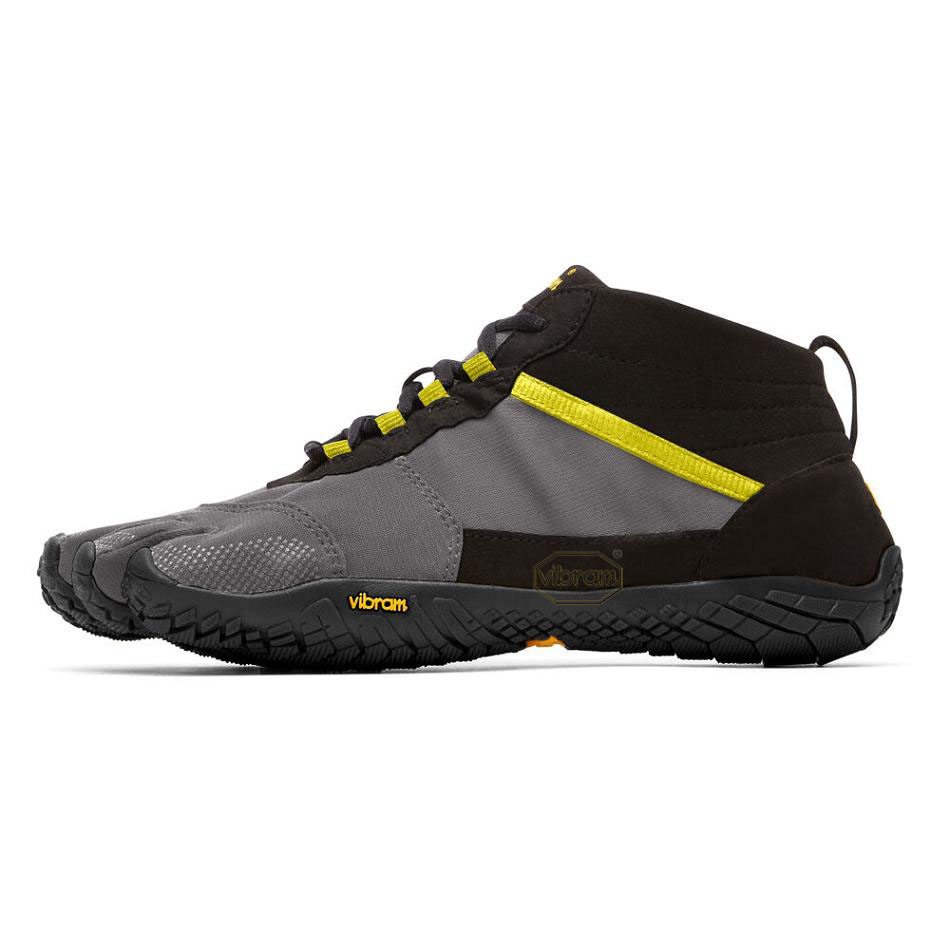 Women's Vibram V-Trek Casual Shoes Black / Grey | CA_C14