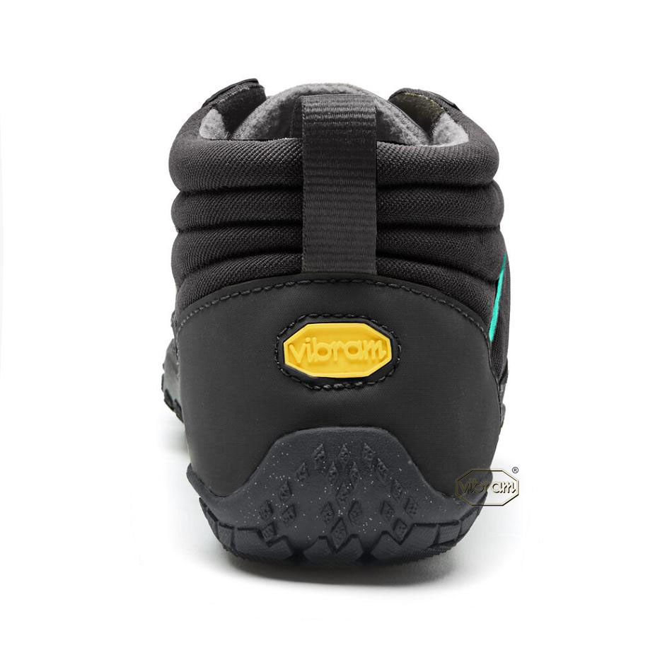 Women's Vibram V-Trek Insulated Casual Shoes Black / Grey / Green | CA_R49