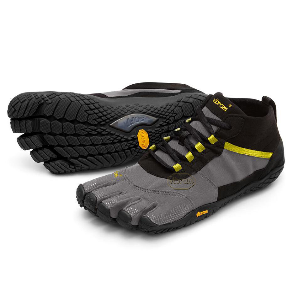 Women\'s Vibram V-Trek Trail Running Shoes Black / Grey | CA_U25