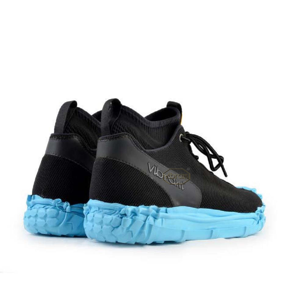 Women's Vibram WRAP TECH Blue Shoes Black / Blue | CA_C44