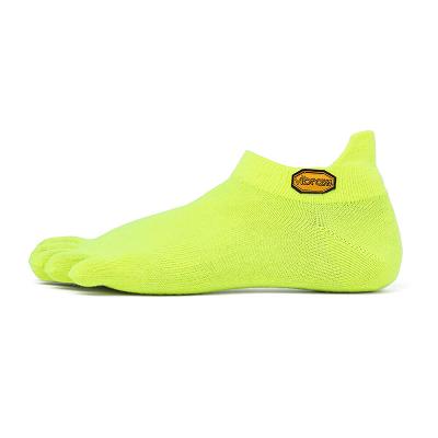 Men's Vibram 5TOE No Show Socks Yellow | CA_C86