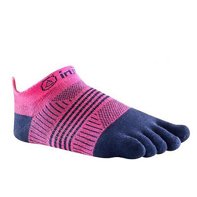 Men's Vibram Injinji W's Run Lightweight Socks Pink / Navy | CA_F03