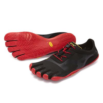 Men's Vibram KSO EVO Training Shoes Black / Red | CA_T02