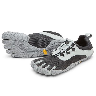 Men's Vibram V-Run Retro Training Shoes Black / Grey | CA_C65