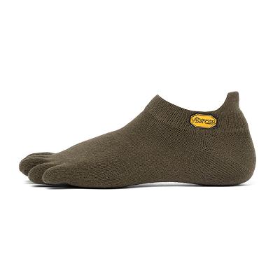 Women's Vibram 5TOE No Show Socks Green | CA_T77