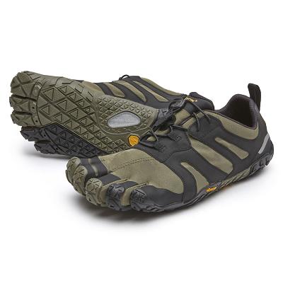 Women's Vibram V-Trail 2.0 Hiking Shoes Dark Green / Black | CA_S55